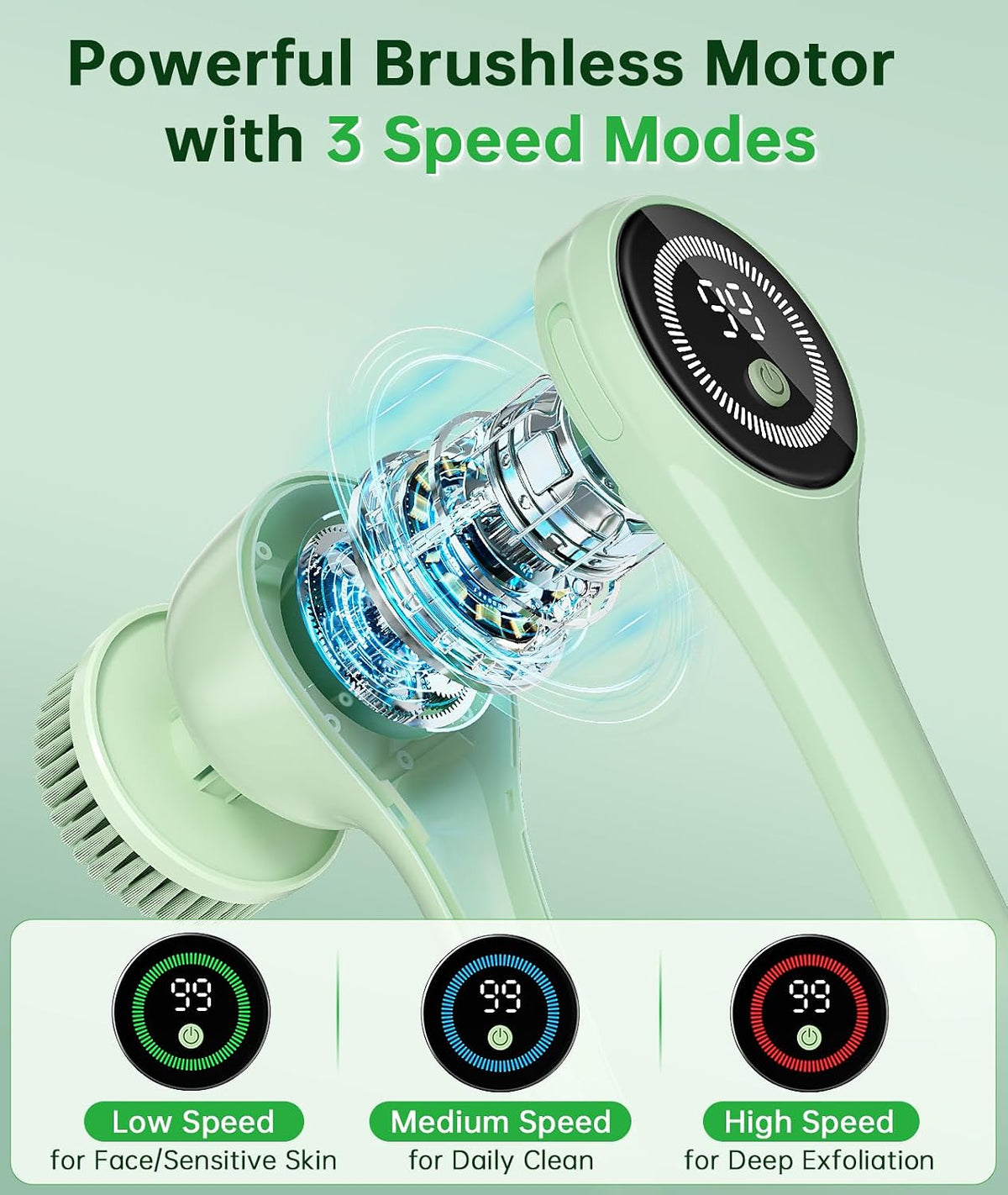 Luxury Rechargeable Body Brush for Effortless Spa-Quality Cleansing