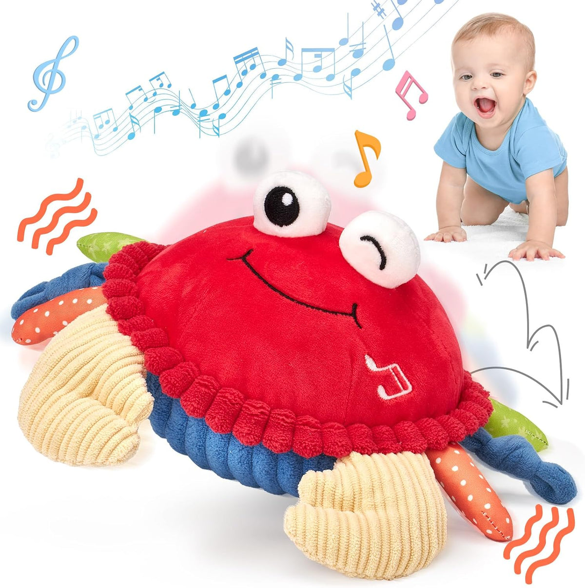 Mistym Musical Crab Plush