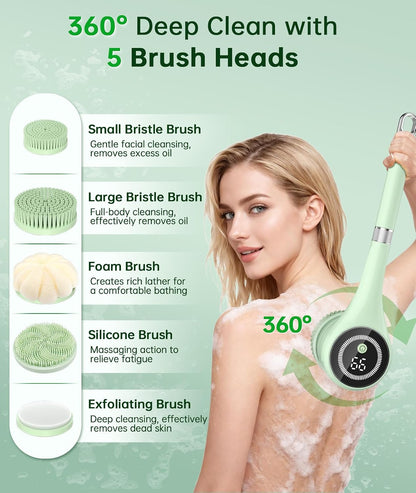 Luxury Rechargeable Body Brush for Effortless Spa-Quality Cleansing