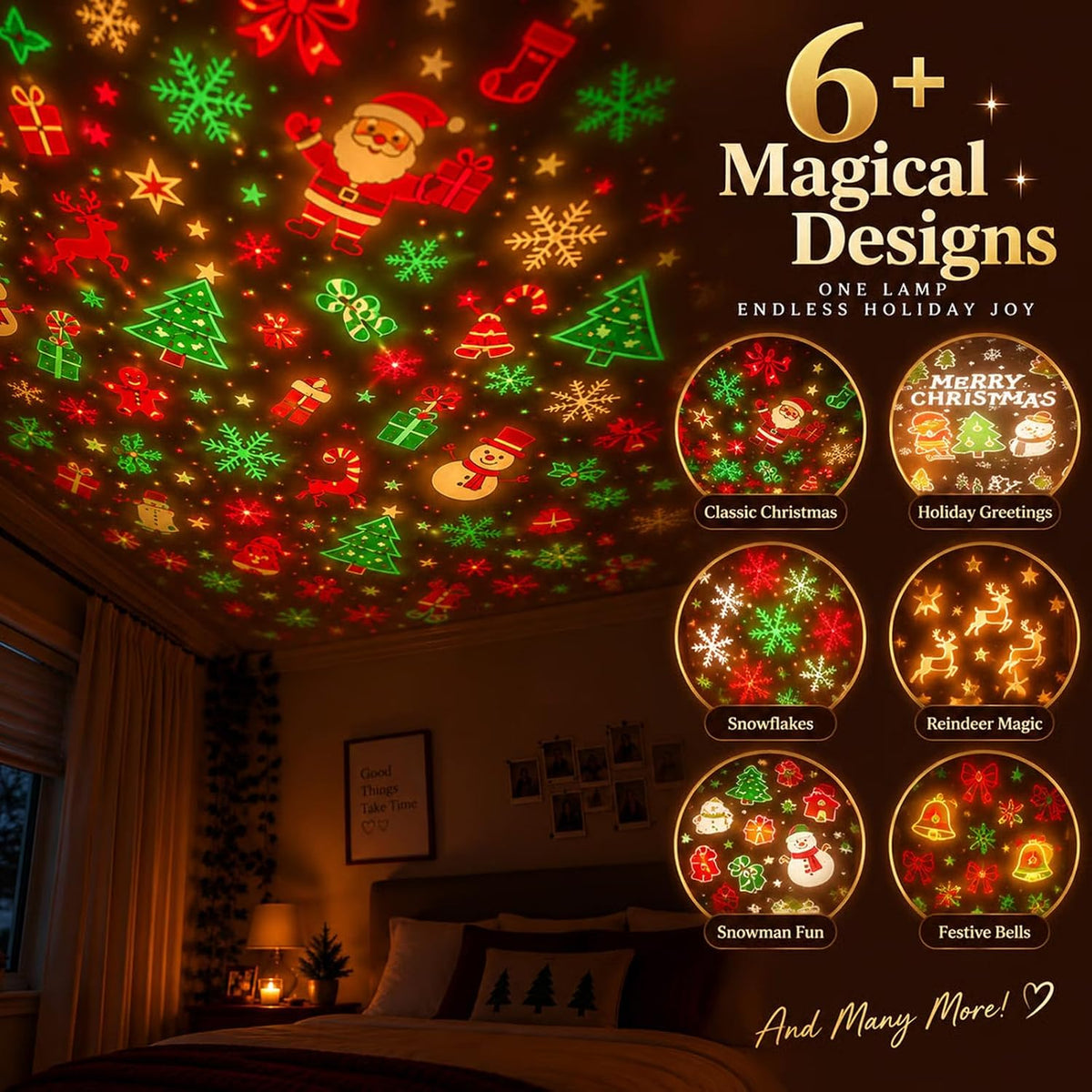 Festive Wall Projection Light