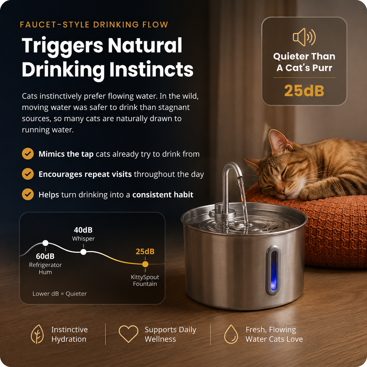 Mistym® Kidney Health and Hydration Cat Fountain